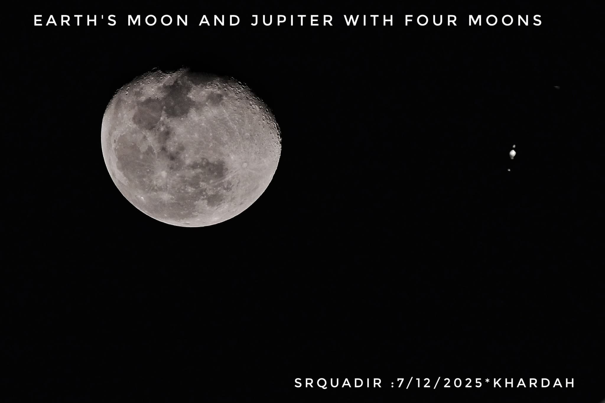 The Moon and Jupiter